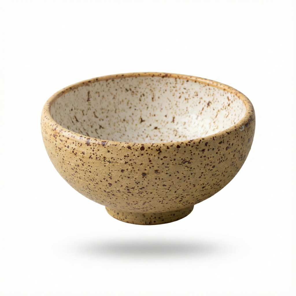 Miska Kamionkowa "Biała Szałwia" – 13 cm / 400 ml | Ręcznie toczona