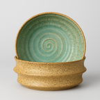 Ceramic bowl with mint glaze – 2 L