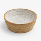 Ceramic bowl with white glaze – approx. 2 L
