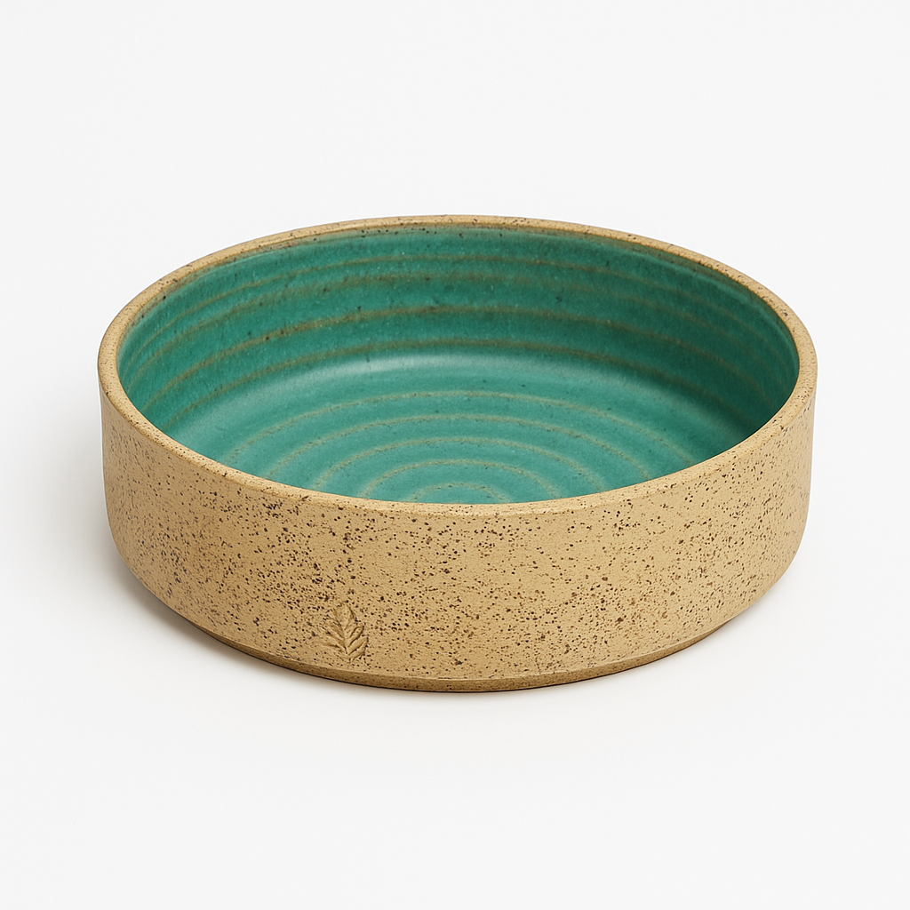 Ceramic bowl with mint glaze – approx. 1.5 L