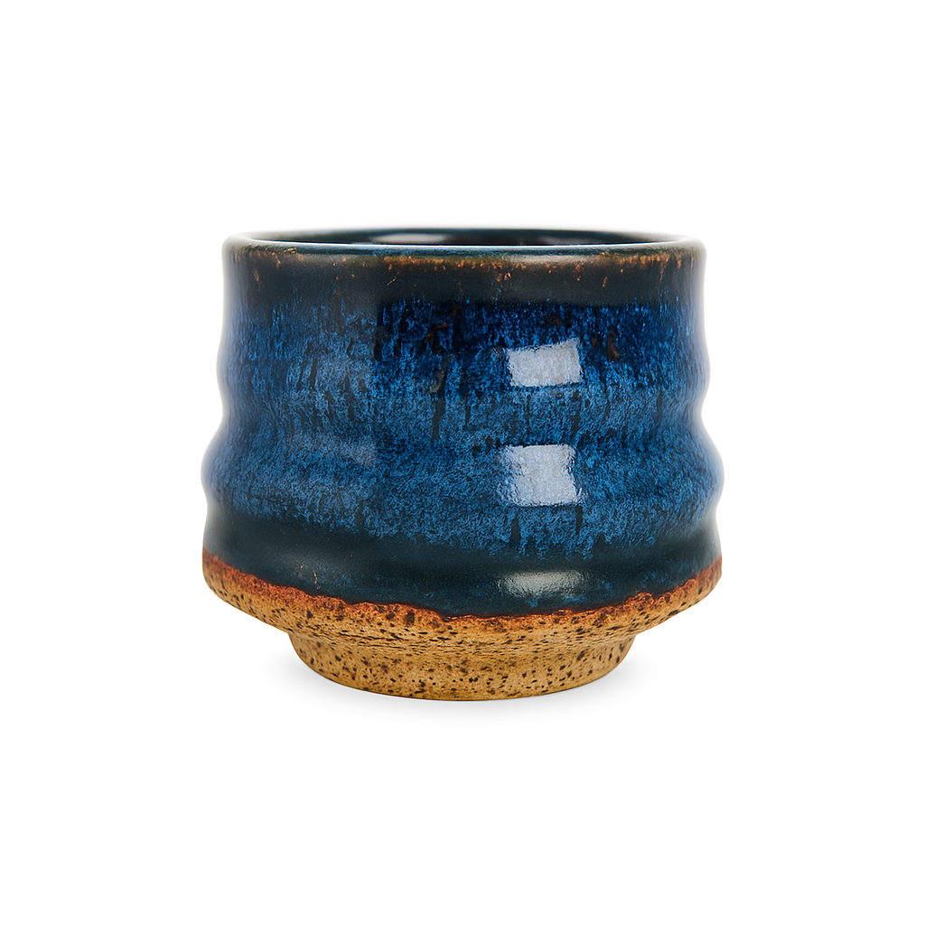 Cobalt ceramic bowl, approx. 300 ml, wheel-throw