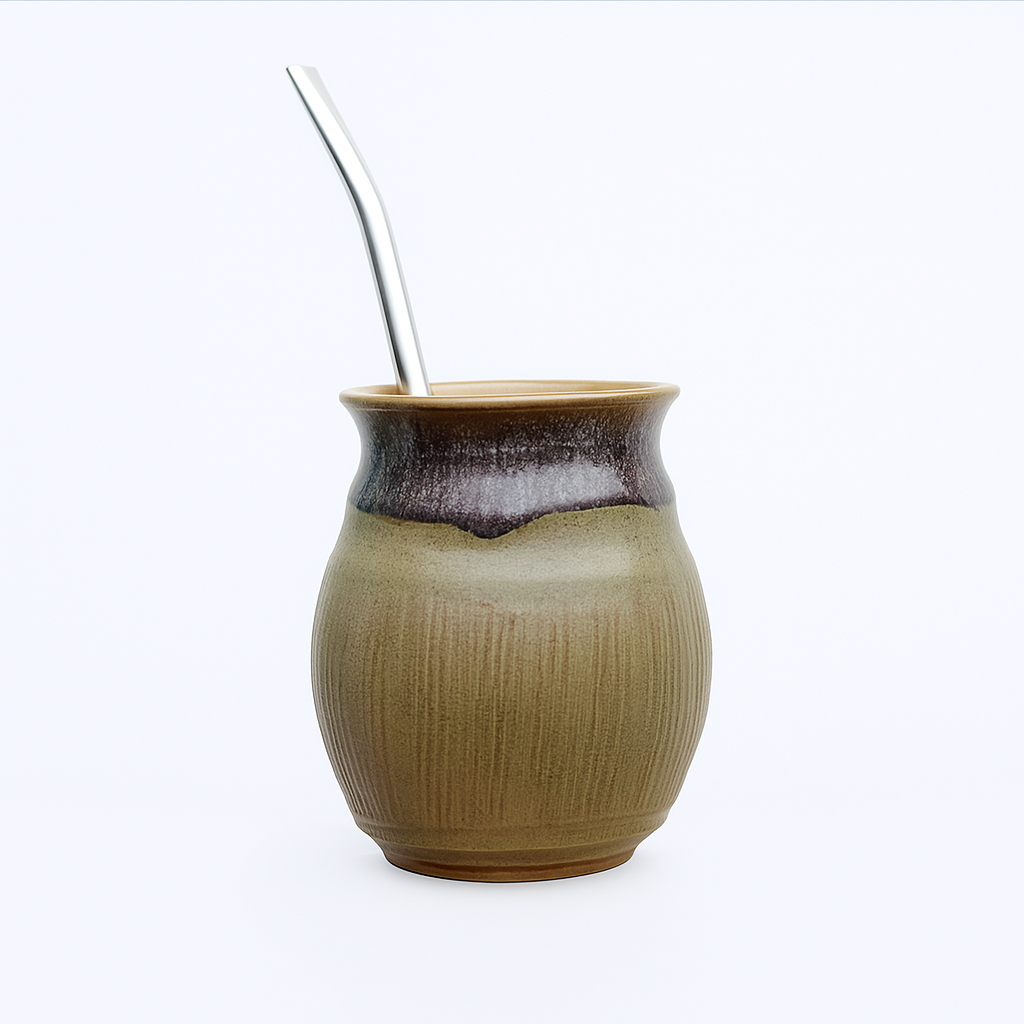 Olive ceramic matero