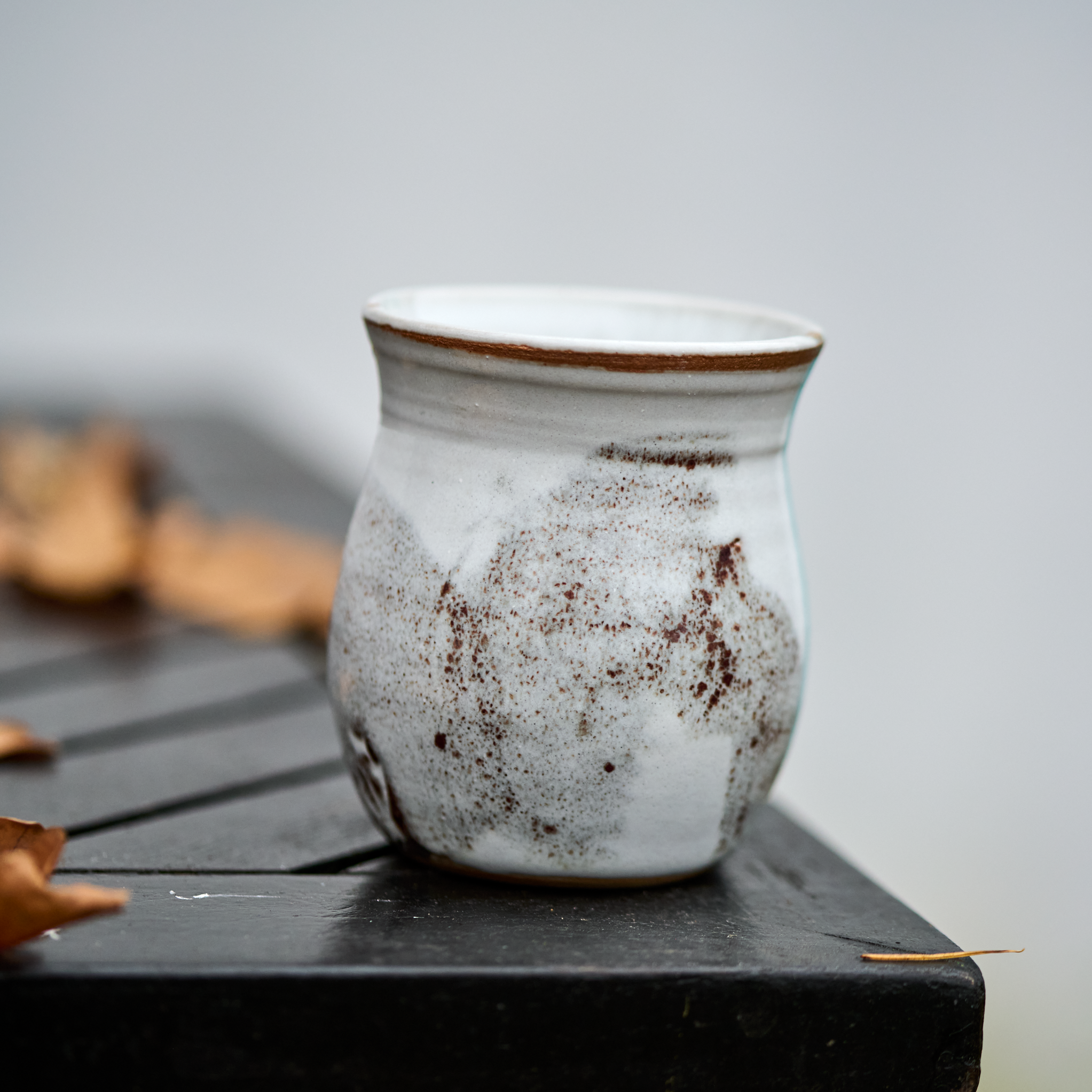 Matero ceramiczne „Biel i Ziemia”