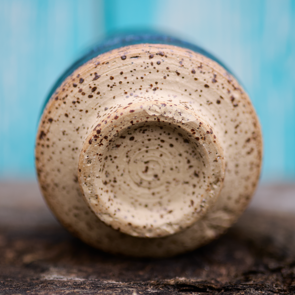 Cobalt ceramic bowl, approx. 300 ml, wheel-throw