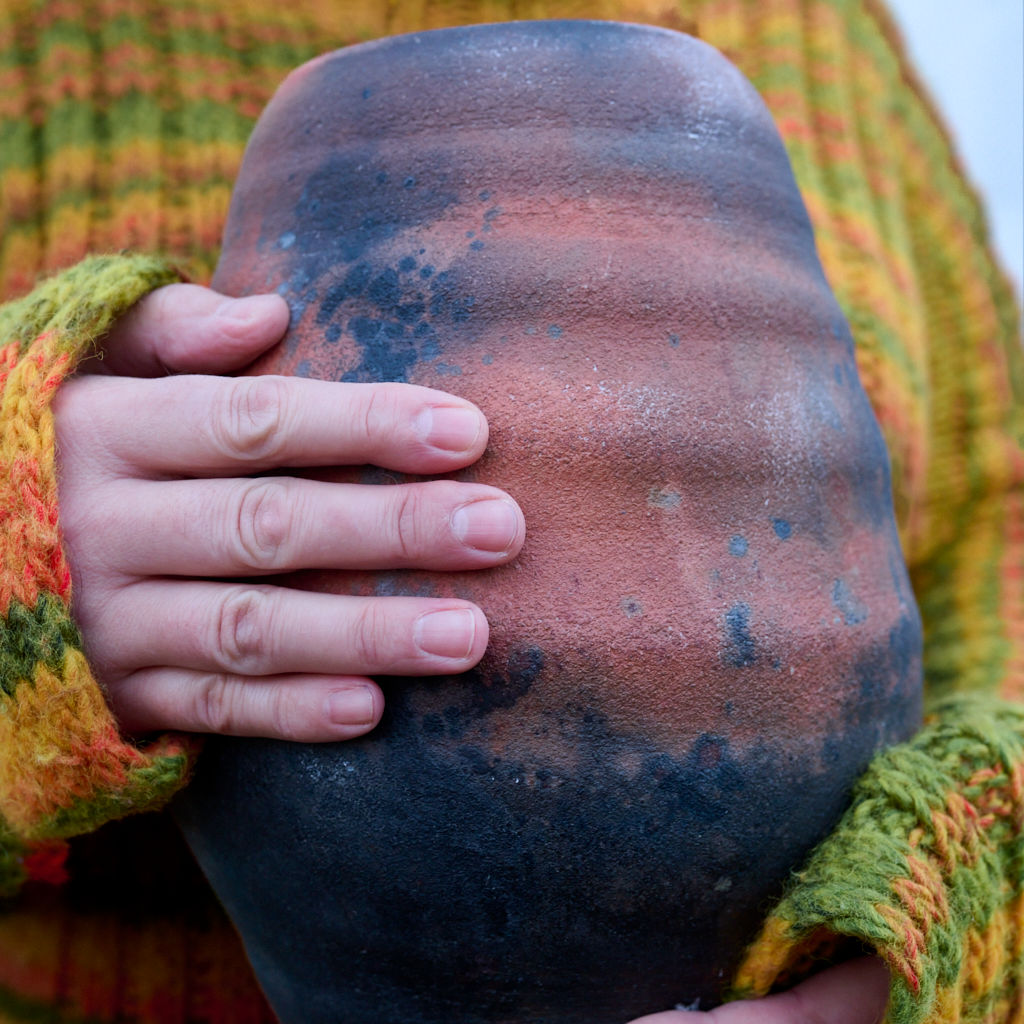 Ember 28 - pit-firing vase. Unique