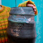 Raku – Flame Accent Vase 32 cm