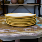 Turned plate 27 cm - White