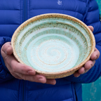 Ceramic bowl with mint glaze – 2 L