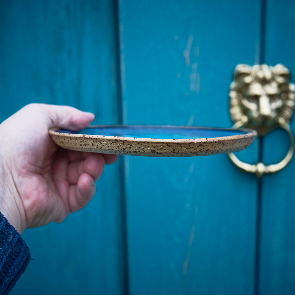 Talerzyk Deserowy 17 cm – "Królewski Chaber" (Kamionka)