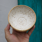 Miska Kamionkowa "Biała Szałwia" – 13 cm / 400 ml | Ręcznie toczona