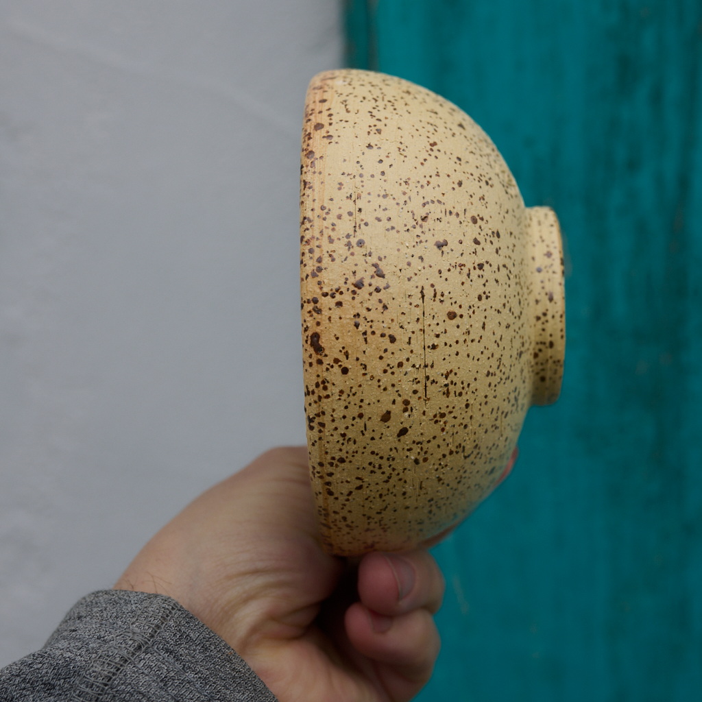 Miska Kamionkowa "Biała Szałwia" – 13 cm / 400 ml | Ręcznie toczona