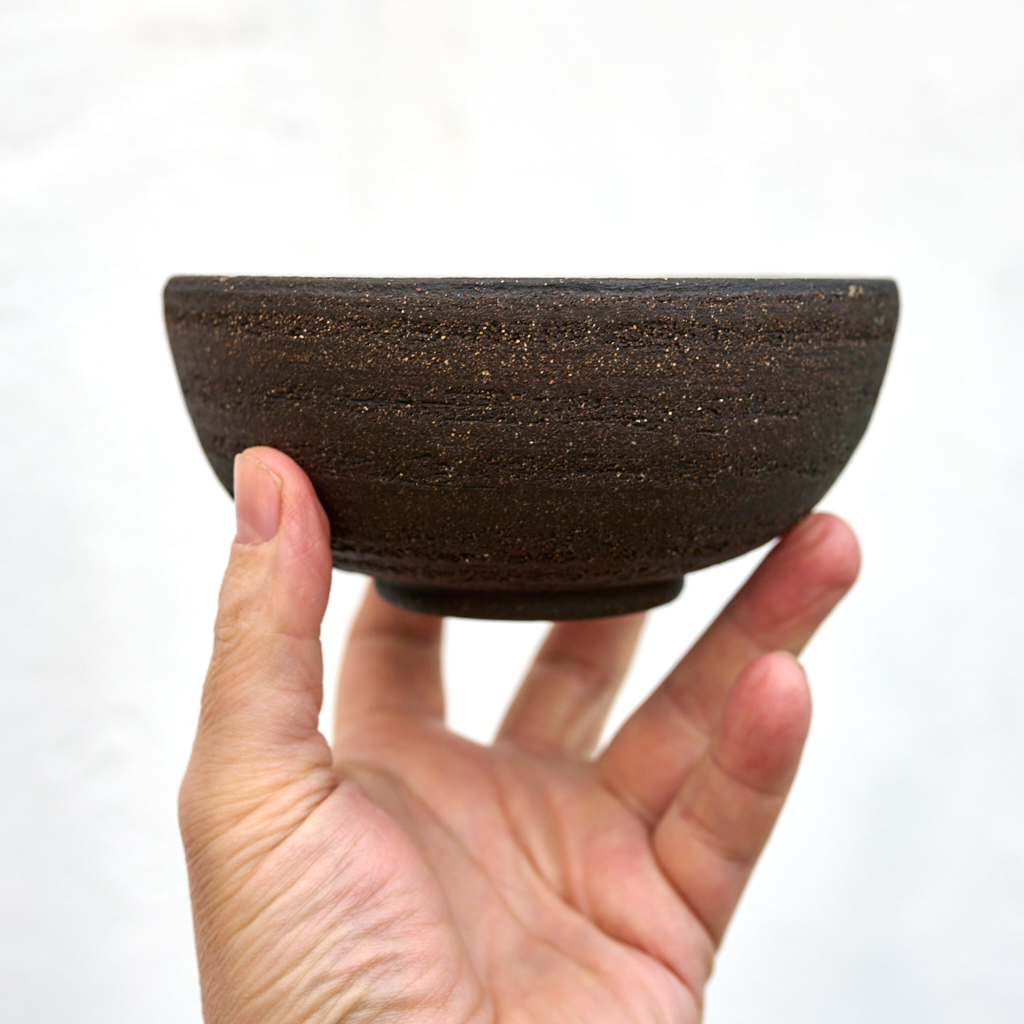 Miseczka  "Leśny Zmierzch" – Ciemna Glina i Zieleń | 14 cm