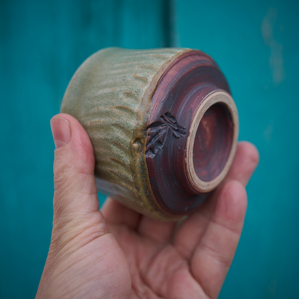 Zestaw "Szałwiowy Gaj" – Ręcznie Rzeźbiona | Miseczka i Czarka