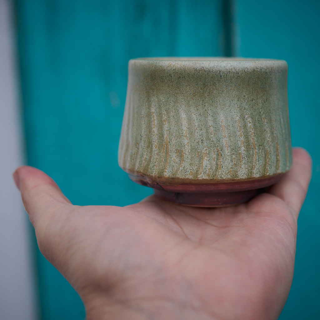 Zestaw "Szałwiowy Gaj" – Ręcznie Rzeźbiona | Miseczka i Czarka