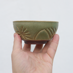 Zestaw "Szałwiowy Gaj" – Ręcznie Rzeźbiona | Miseczka i Czarka