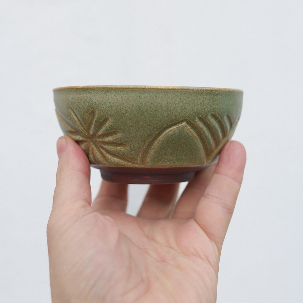 Zestaw "Szałwiowy Gaj" – Ręcznie Rzeźbiona | Miseczka i Czarka