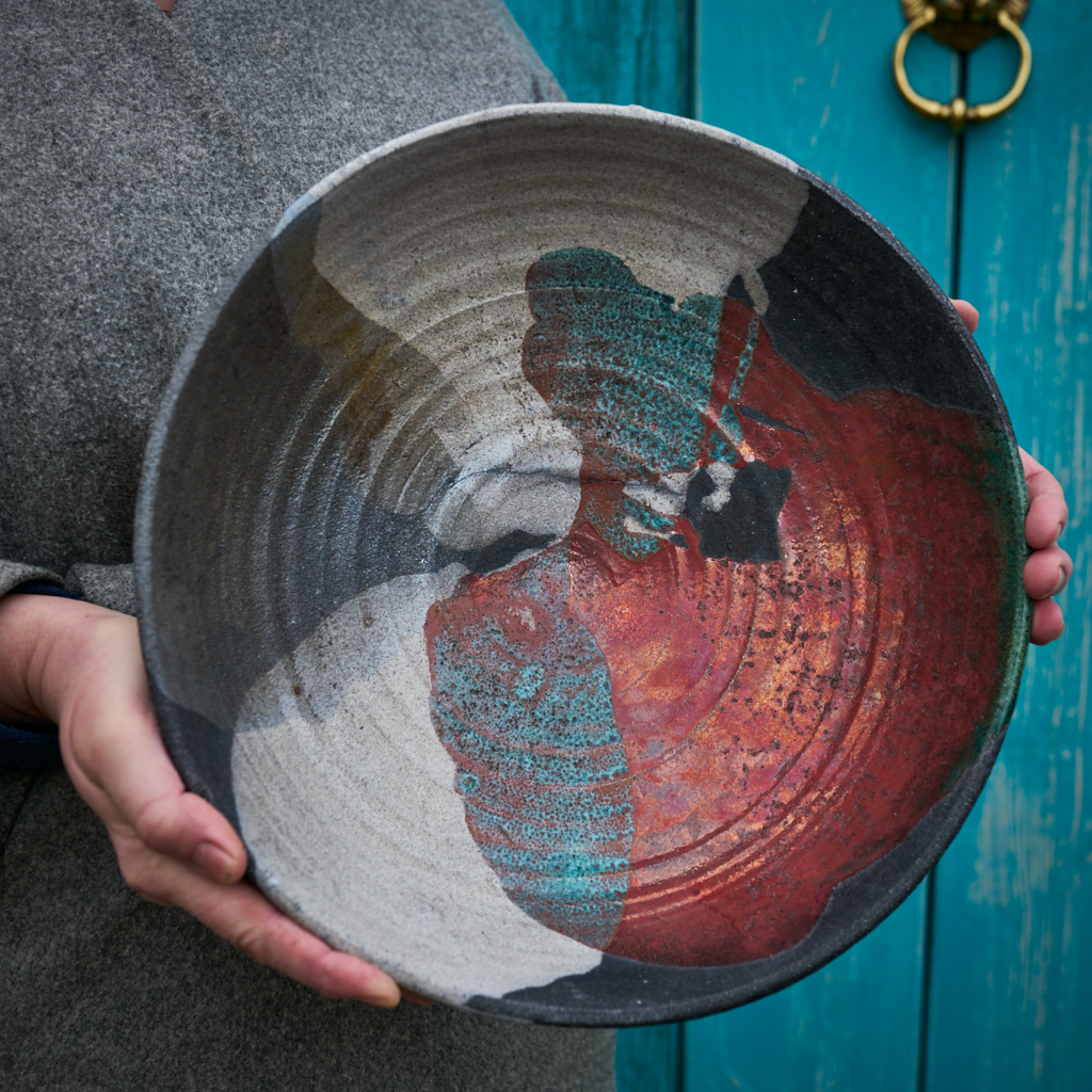 Misa "Enso" Misa Ceramiczna Raku  (śr. 31 cm)