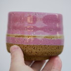 Zestaw, Lawendowy duet – ręcznie toczone czarki ceramiczne (ok. 300 ml)