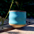Czarka Ceramiczna "Turkusowy sen" – Kamionka ok. 300 ml – toczona na kole garncarskim