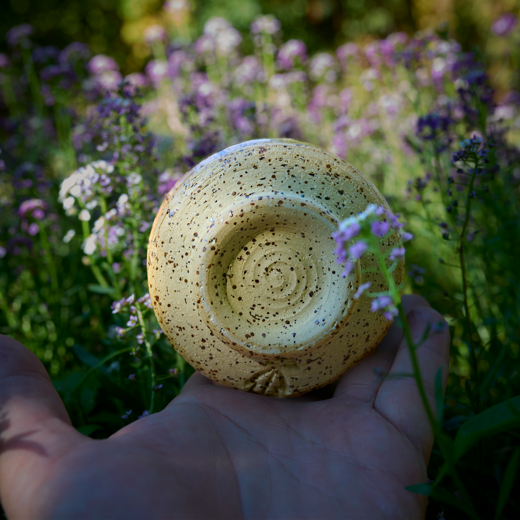Cobalt ceramic bowl, approx. 300 ml, wheel-throw