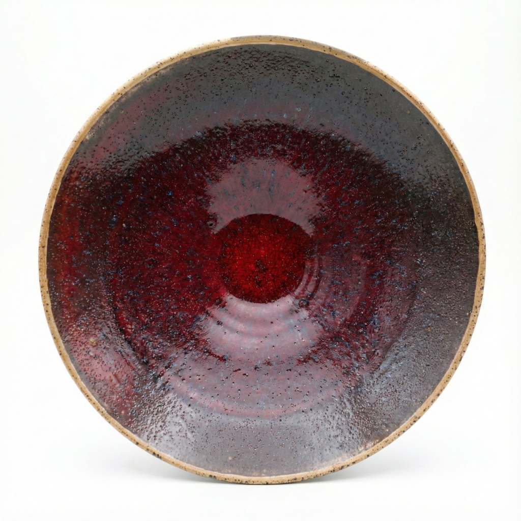 Ceramic bowl with red glaze – approx. 1.5 L