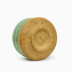 Czarka ceramiczna zielona 300 ml – toczona na kole garncarskim