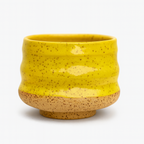 Czarka ceramiczna żółta 300 ml – toczona na kole garncarskim