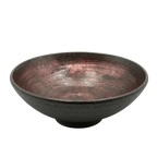 Misa Ceramiczna Raku – „Miedziany Zmierzch” Ø 33 cm | Unikat